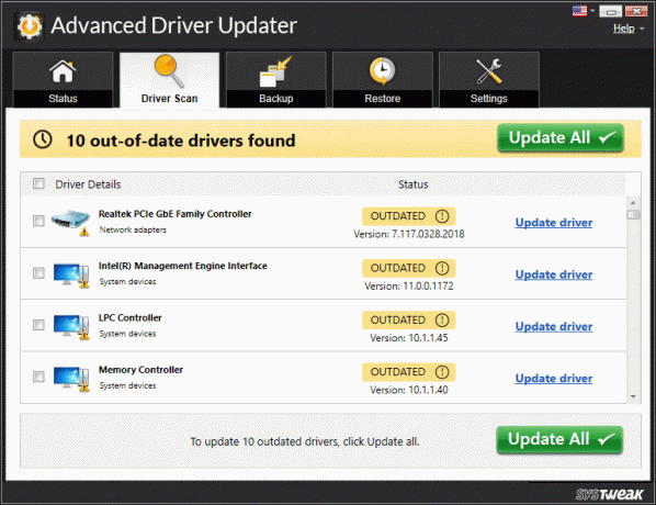 Обновите драйверы с помощью Advanced Driver Updater