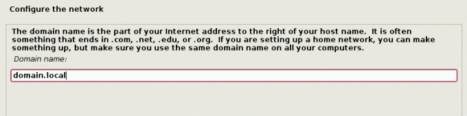 Установить домен для Kali Linux