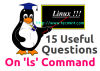 15 Pertanyaan Wawancara di Linux Perintah "ls"