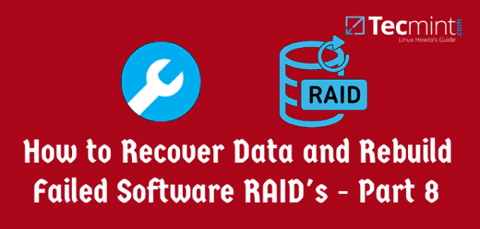 Восстановить программные RAID, которые не удалось восстановить