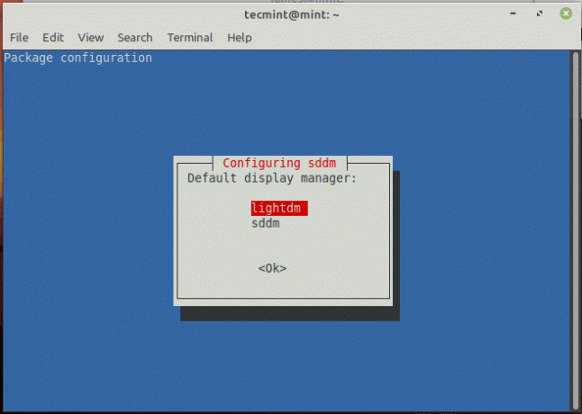Установите диспетчер отображения Linux Mint