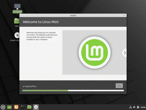 Процесс установки Linux Mint