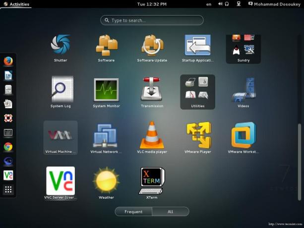 Запустите виртуальный менеджер в GNOME
