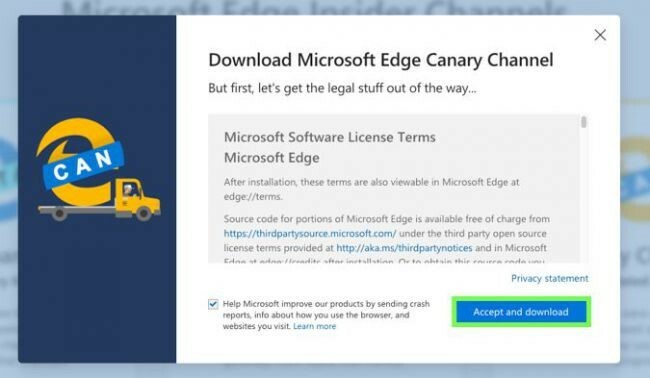 Canary_Microsoft Edge для Mac