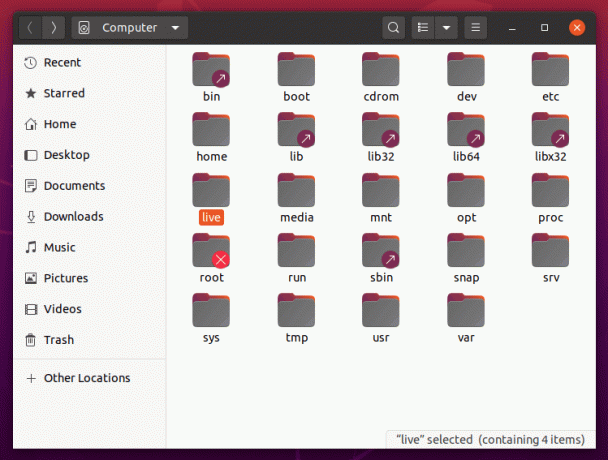 Создать каталог в корневом каталоге Ubuntu