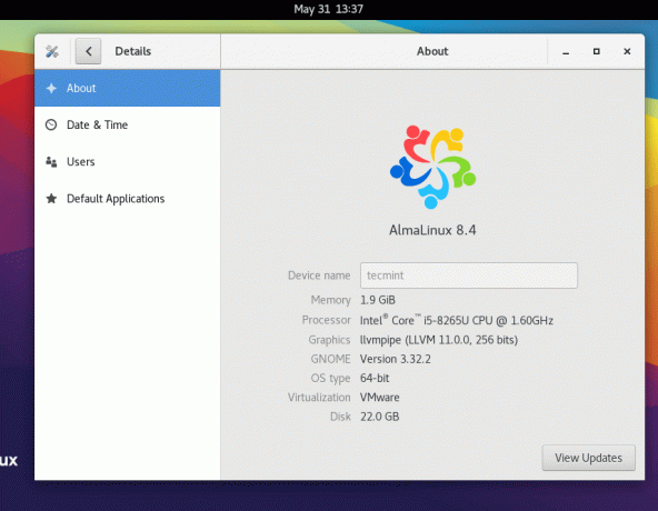 AlmaLinux Desktop