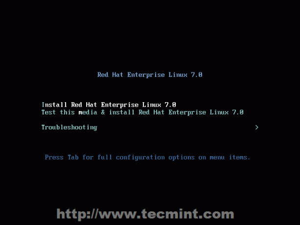 Установите Red Hat Enterprise Linux 7.0