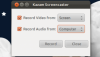 Приложението за запис на екран Kazam Поправено за Ubuntu 11.10