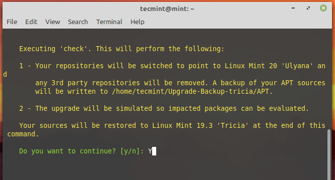 Проверьте обновления Linux Mint