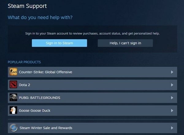 Используйте поддержку Steam