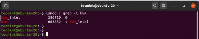 Проверьте модули KVM в Ubuntu