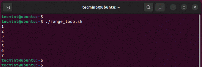 Bash For Loop עם דוגמה לטווחים