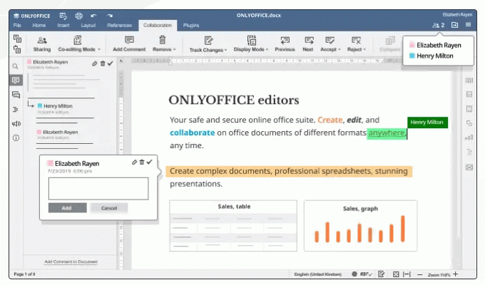 OnlyOffice - бесплатный офисный пакет