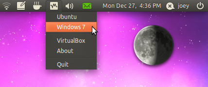 Indicator virtualbox pentru Ubuntu