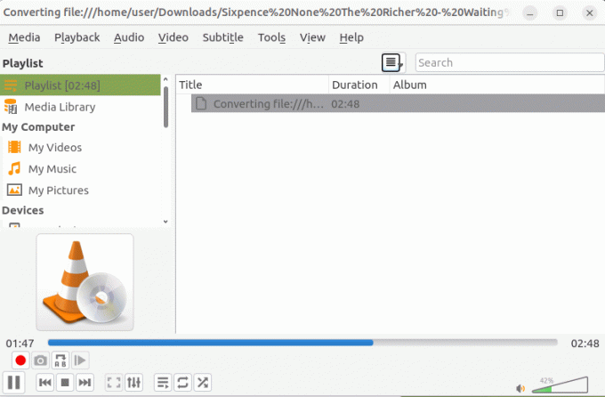 VLC에서 비디오 파일 변환