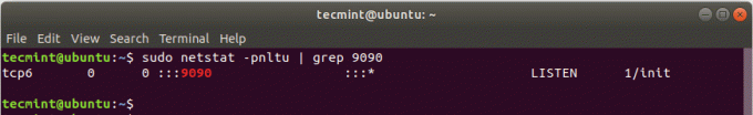 Проверьте веб-порт кокпита в Ubuntu