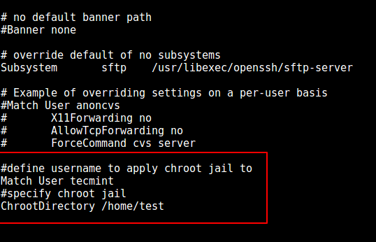 Konfigurasikan SSH Chroot Jail