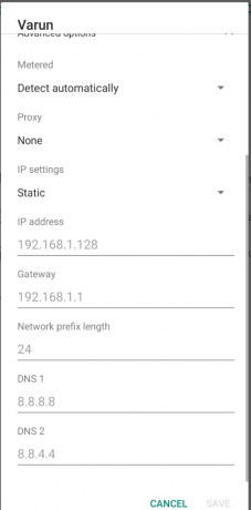 Zmeňte predvolený DNS pomocou Google DNS