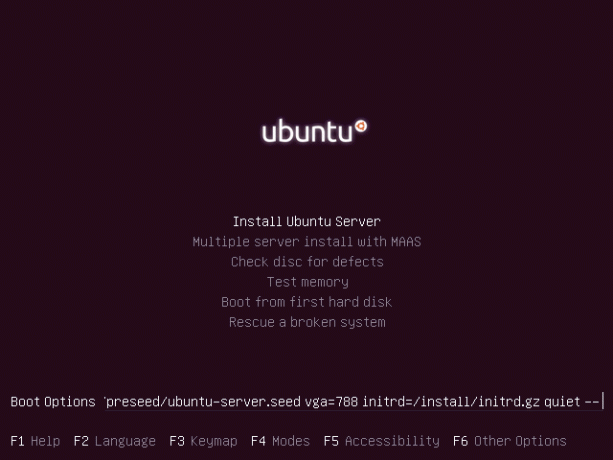 „Ubuntu“ įkrovos parinktys