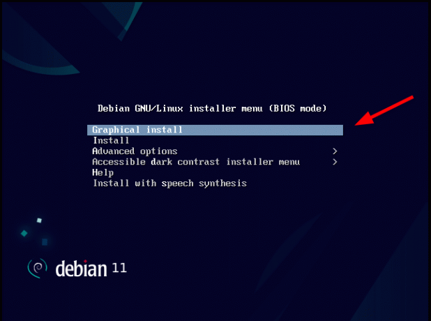 Debian 11 Boot-Menü