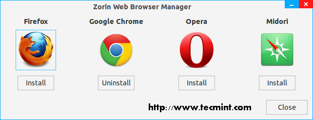 Manager browser