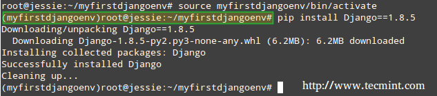 Установите Django в Linux