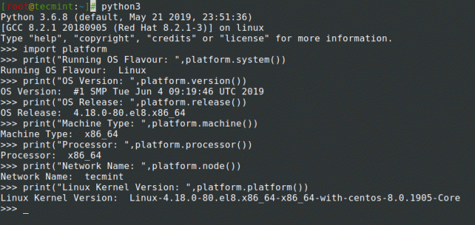 Controlla le informazioni sul sistema Linux