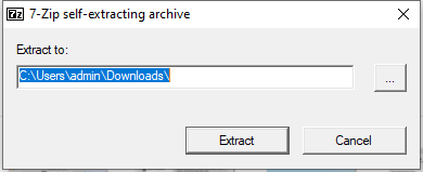 zip archivo autoextraíble