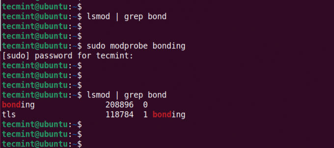 Перевірте Bonding в Ubuntu