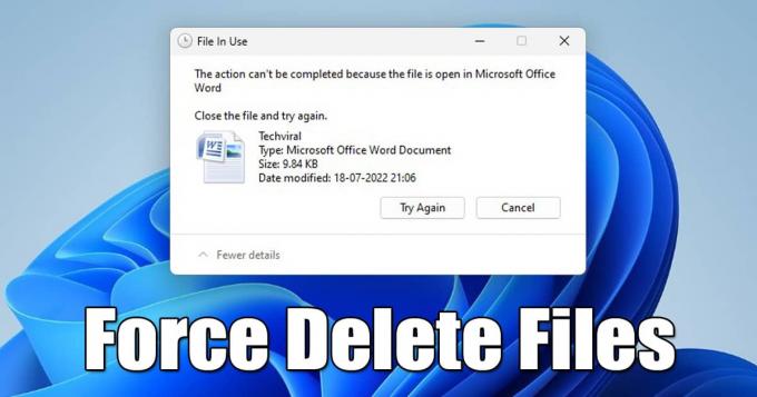 Windows 11에서 삭제할 수 없는 파일을 강제로 삭제하는 방법