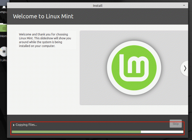 Linux Mint 20 სისტემის დაყენება