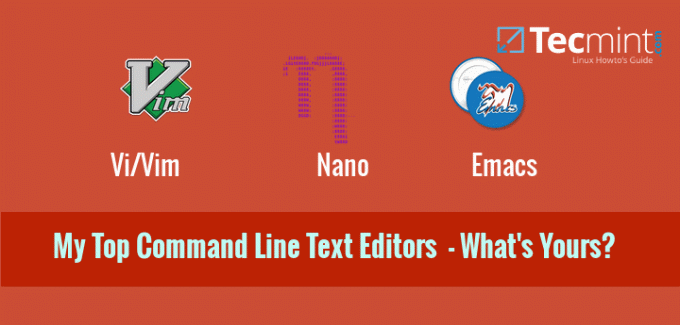 Текстови редактори на командния ред на Linux