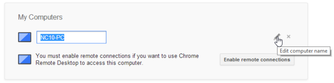 Acesso a computador remoto usando o Google Chrome