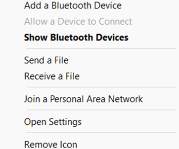 Näytä Bluetooth-laite