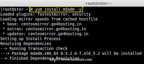 установить mdadm в Linux