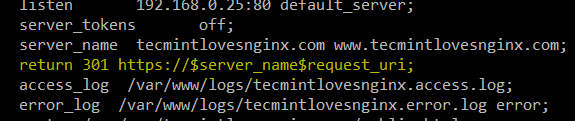 Перенаправить HTTP на HTTPS в Nginx