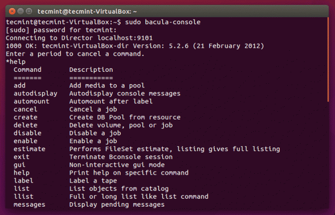 Instrument de backup Bacula pentru Linux