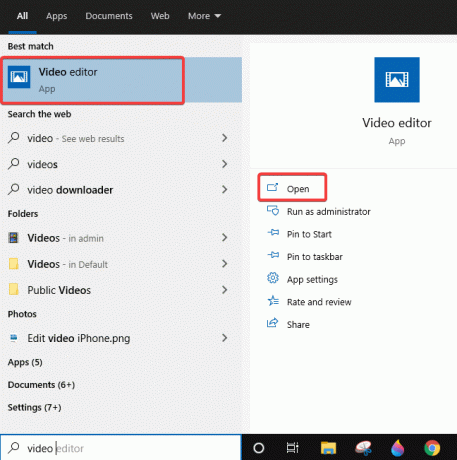 Video Editor - aplikacija za Windows