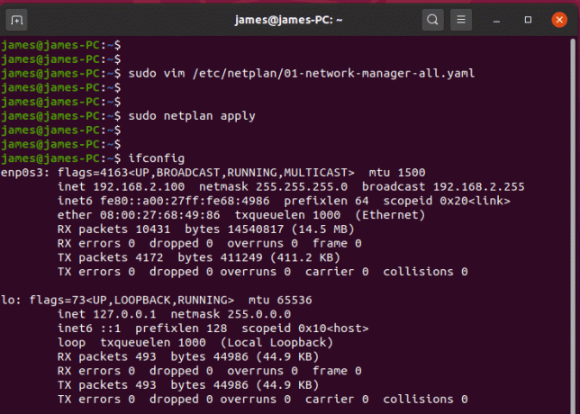 Provjerite IP adresu poslužitelja Ubuntu
