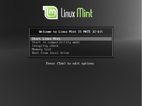 Starten Sie Linux Mint 15