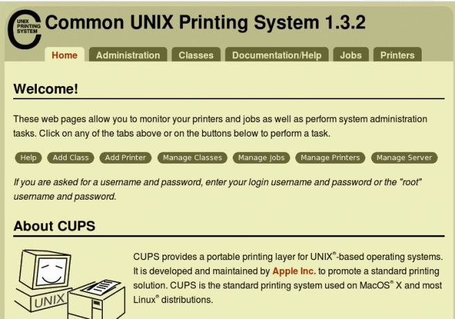 Sistem comun de imprimare Unix