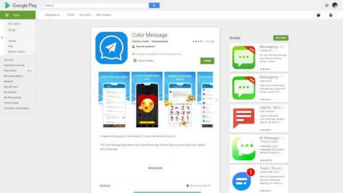 Android-app Color Message heeft meer dan 500.000 downloads