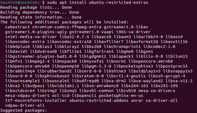 Instalați pachetul Ubuntu Restricted Extras