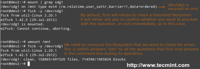 Scanați sistemul de fișiere Linux pentru erori
