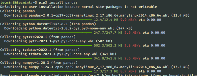 Инсталирайте Python Pandas в Linux