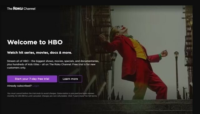 Iegūstiet HBO bezmaksas izmēģinājuma versiju Roku kanālā