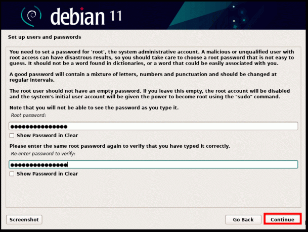 Debian 11 Root-Passwort