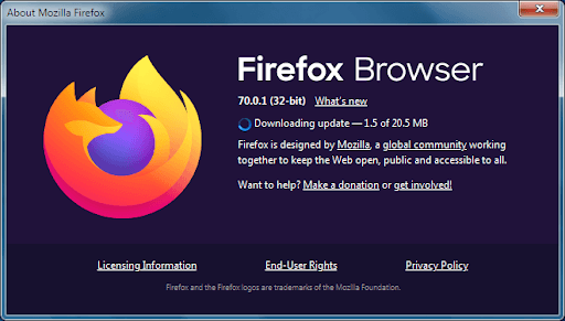 Обновите Firefox 1