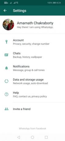Vingerafdruk ontgrendelen inschakelen in WhatsApp voor Android