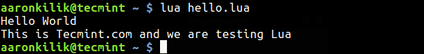 Luaプログラムを実行する